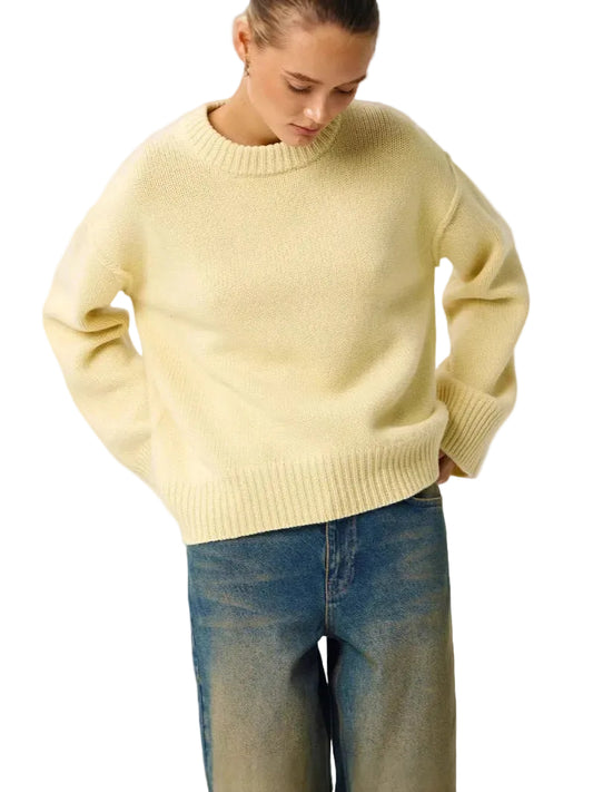 Damski Sweter Typu Crewneck