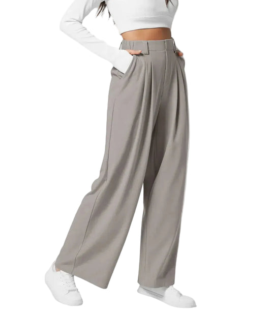 Damskie Spodnie Z Szerokimi Nogawkami